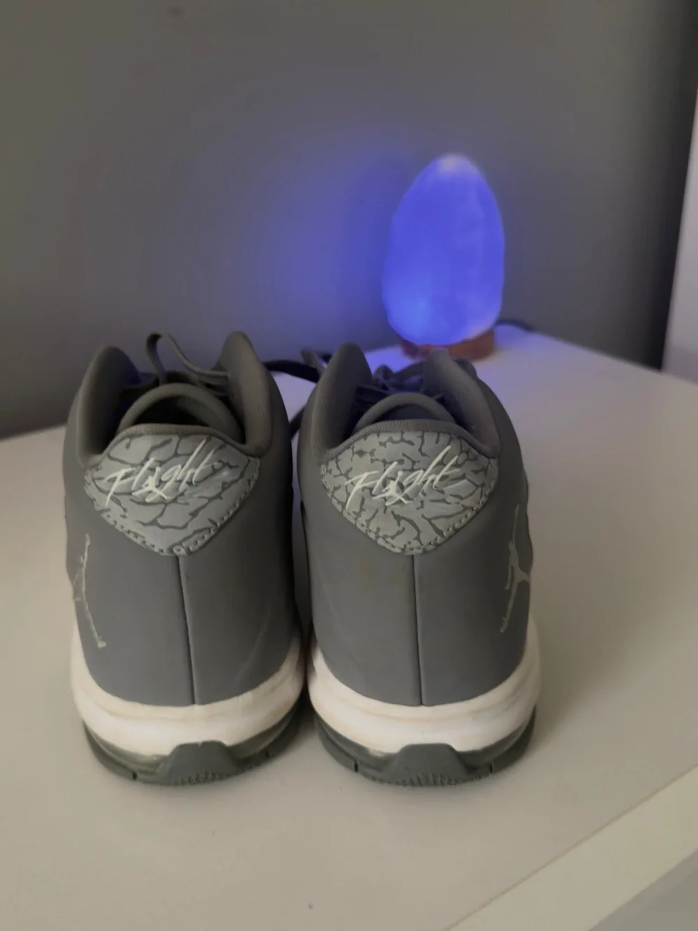 Jordan Men’s Gray and White Low-Top Sneakers